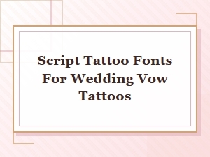 Wedding Vow Tattoos in Elegant Script Fonts