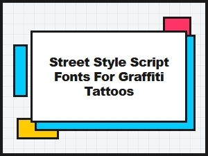 Urban Graffiti Script Fonts for Tattoo Art