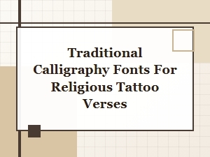 Sacred Verses Rendered in Classic Calligraphy Fonts