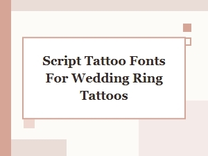 Timeless Wedding Ring Scripts in Classic Tattoo Style